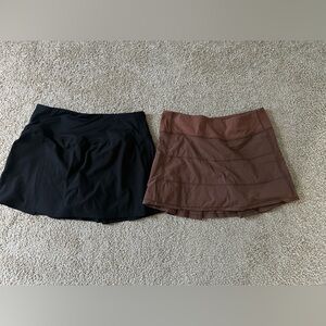 Black and Brown Tennis Skirts
